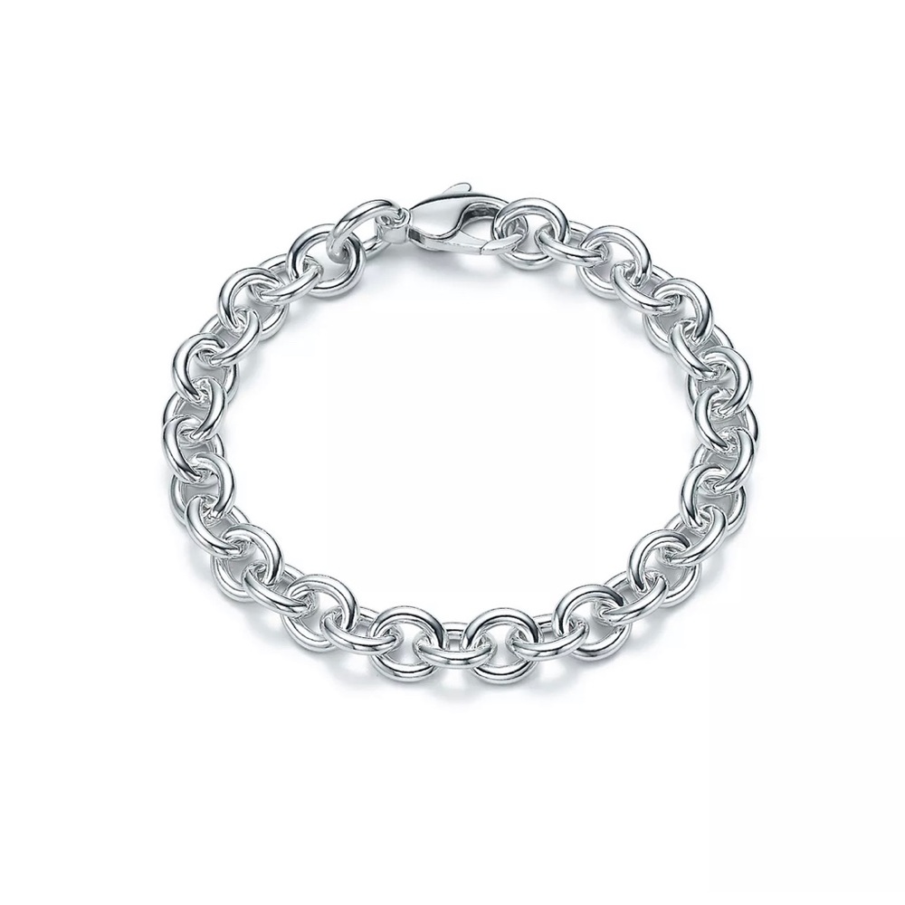 Tiffany round link bracelet *authentic